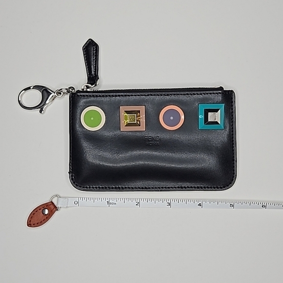 Fendi Black Rainbow Multi Leather Coin and Key Case - 8AP151 - with dust bag - Picture 8 of 8
